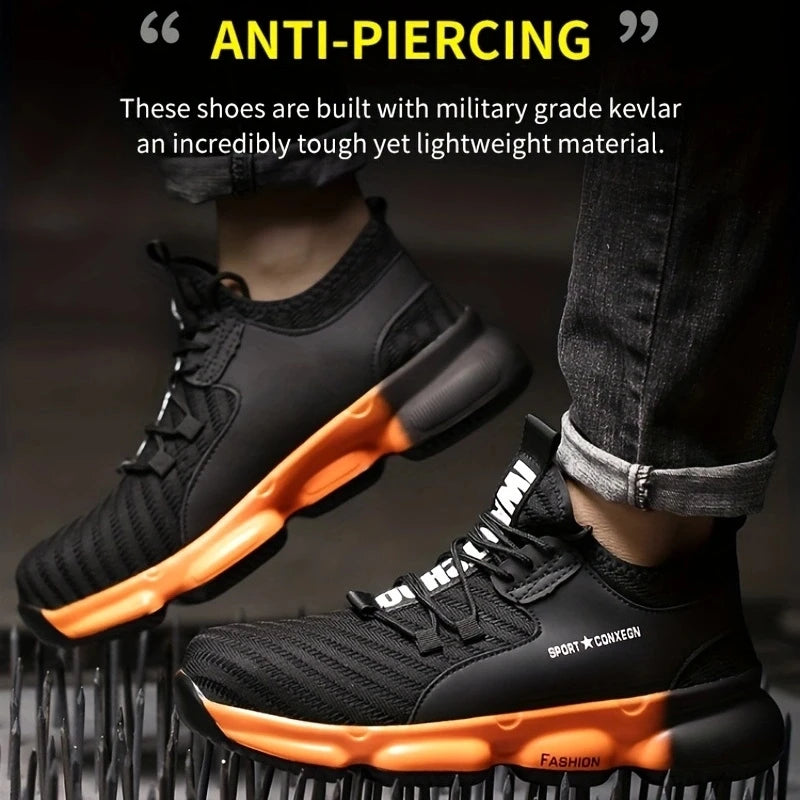 Breathable Anti-Puncture Safety Shoes For Men Comfortable And Durable