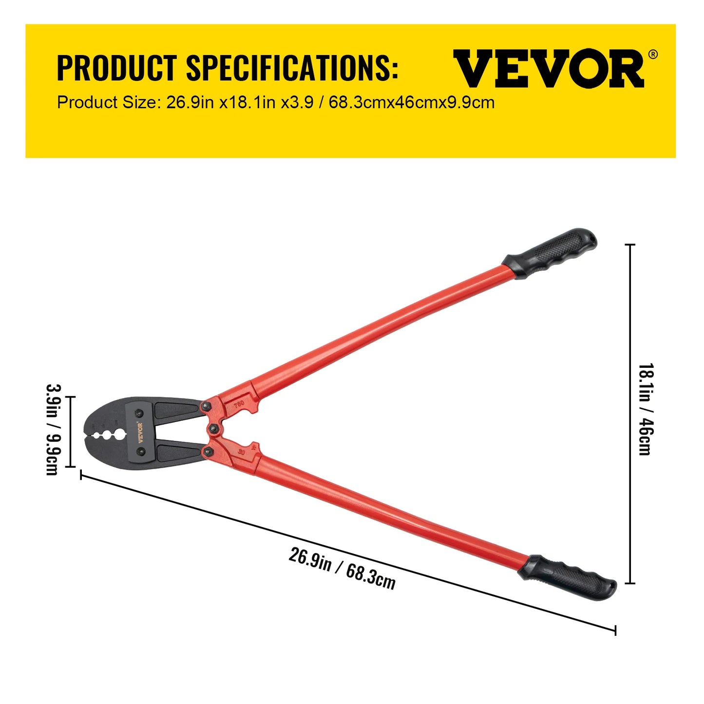 SucceBuy Wire Rope Swager Crimper Tool With Insulated Handle
