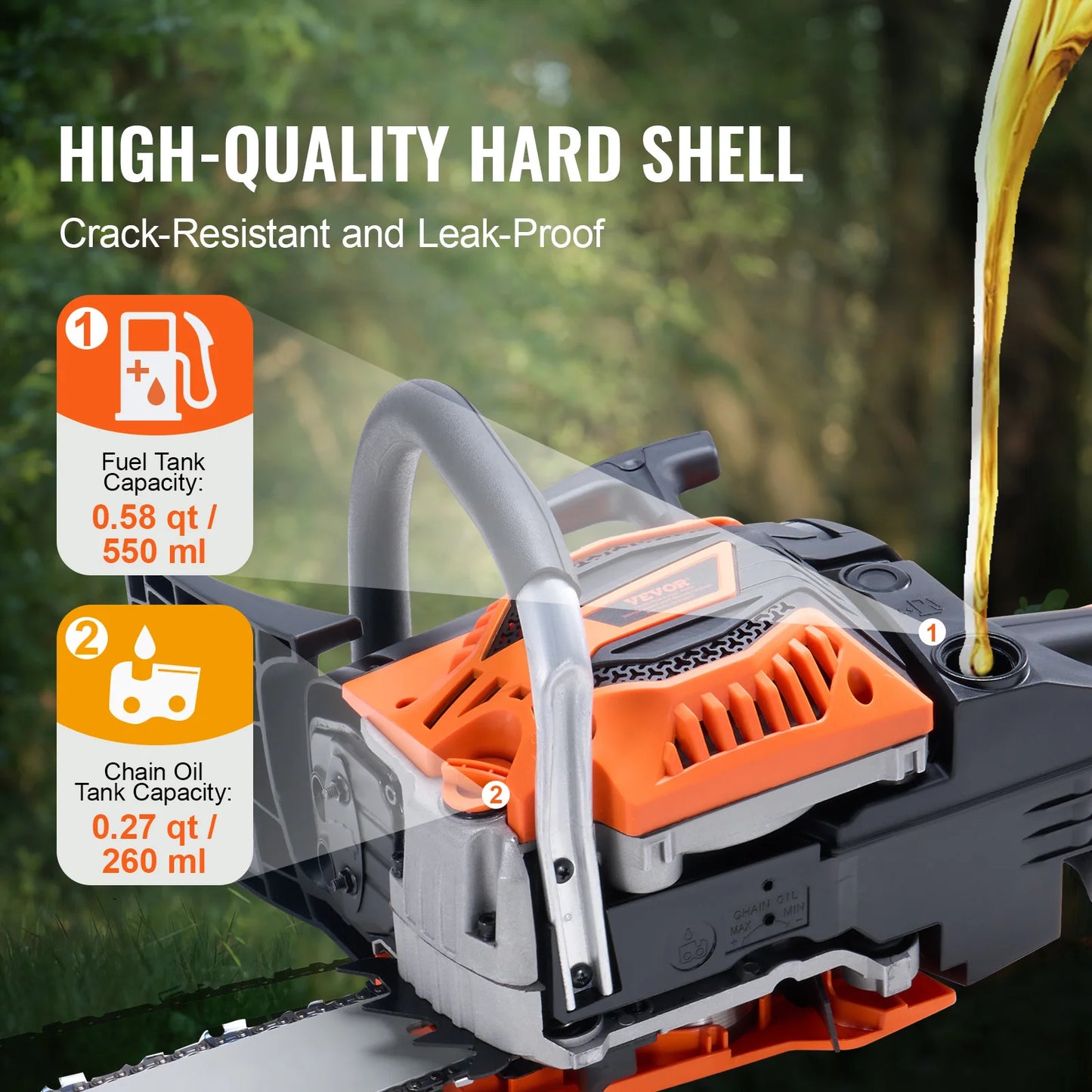 Succebuy Gas Chainsaw For Tree Wood Cutting Heavy Duty