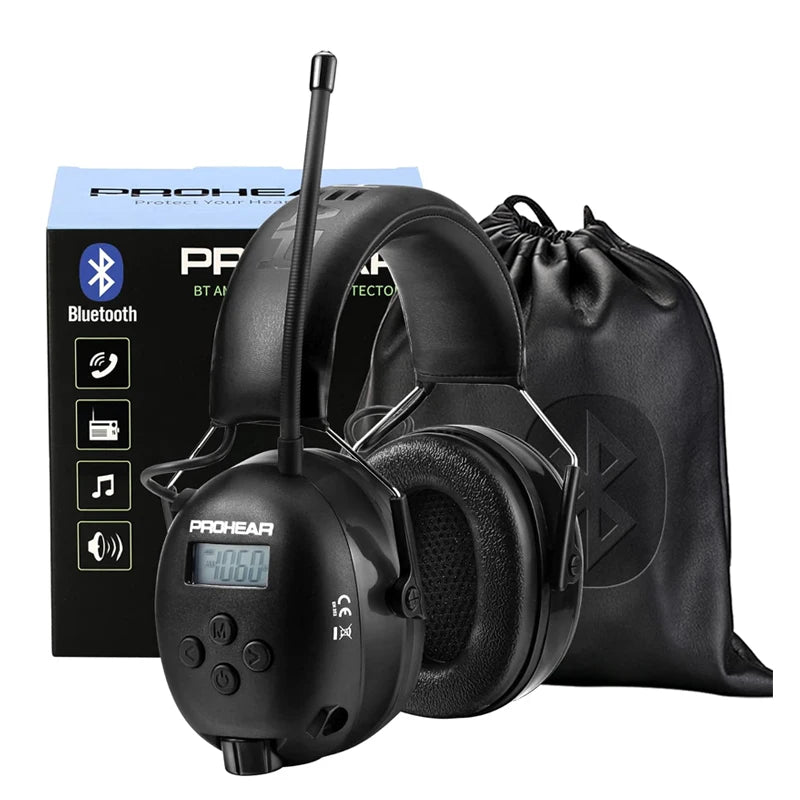 ZOHAN Bluetooth Earmuffs Pro Hearing Protection With Noise Reduction