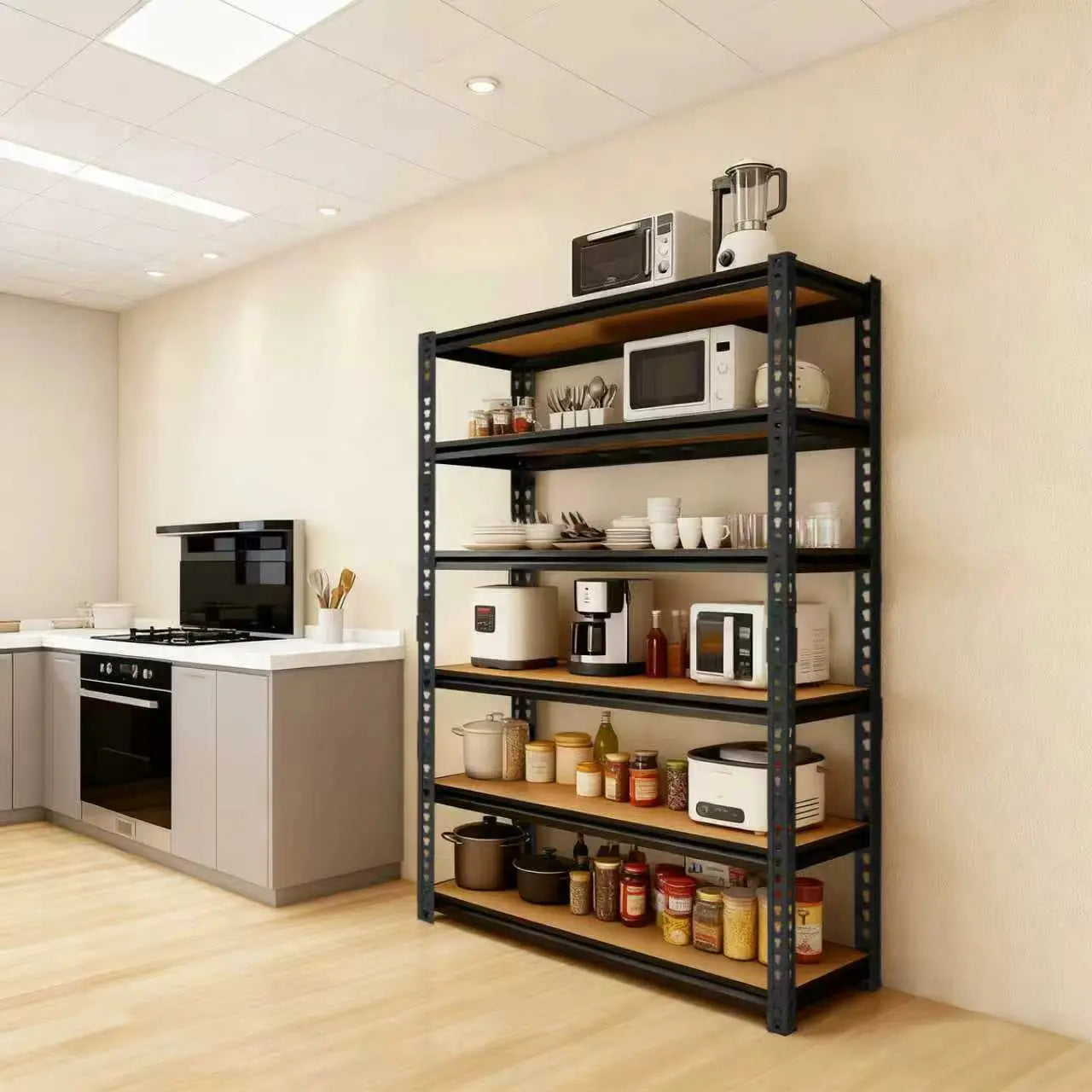 Sturdy Metal Storage Racks For Garage Shelving System
