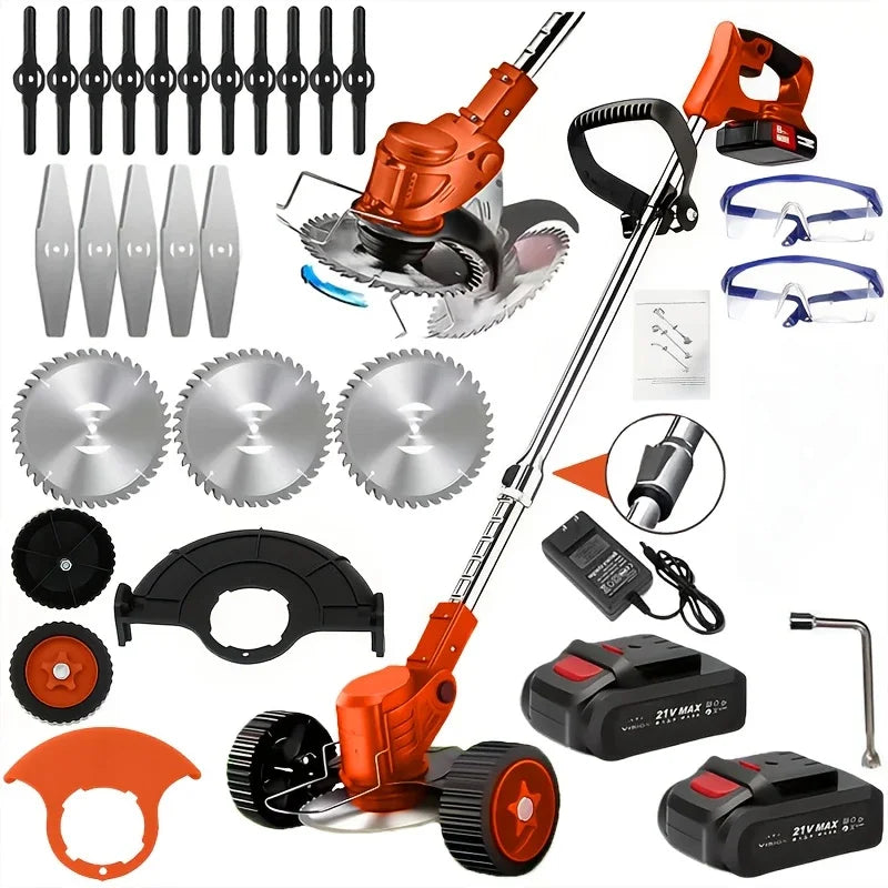 Cordless Lawn Trimmer Edger Mower Brush Cutter For Garden