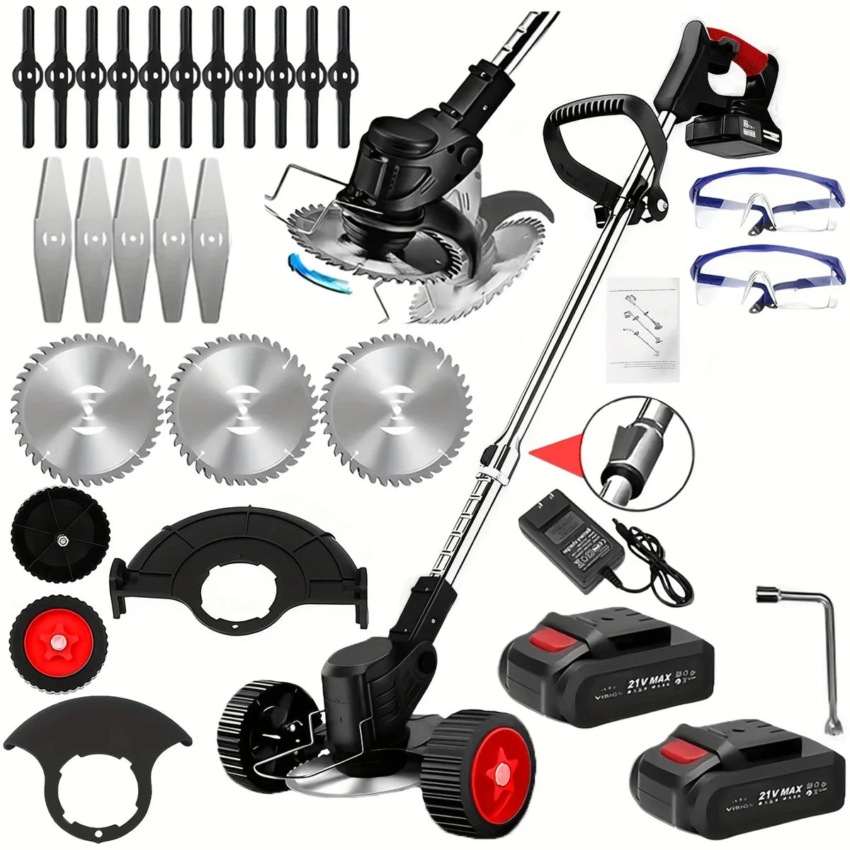 Cordless Lawn Trimmer and Edger for Garden and Yard Care