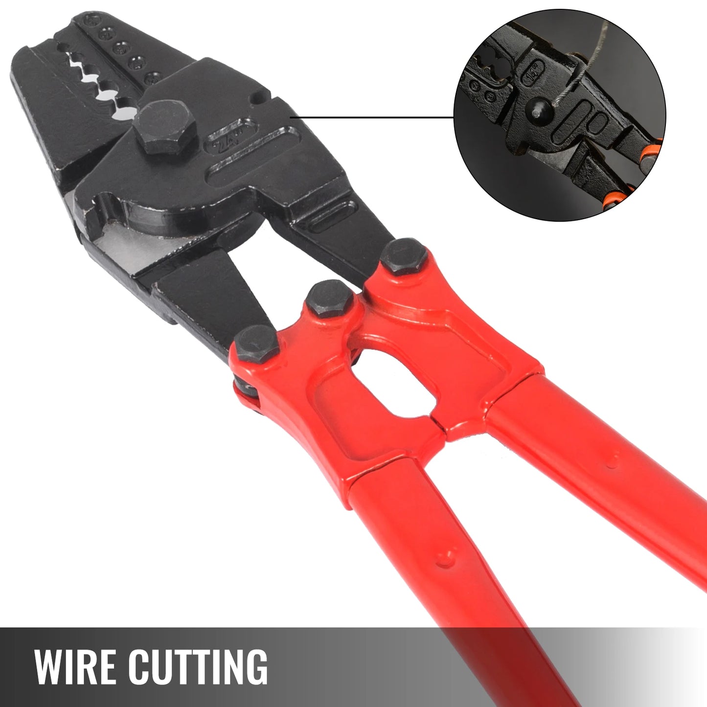 SucceBuy Wire Rope Swager Crimper Tool With Insulated Handle