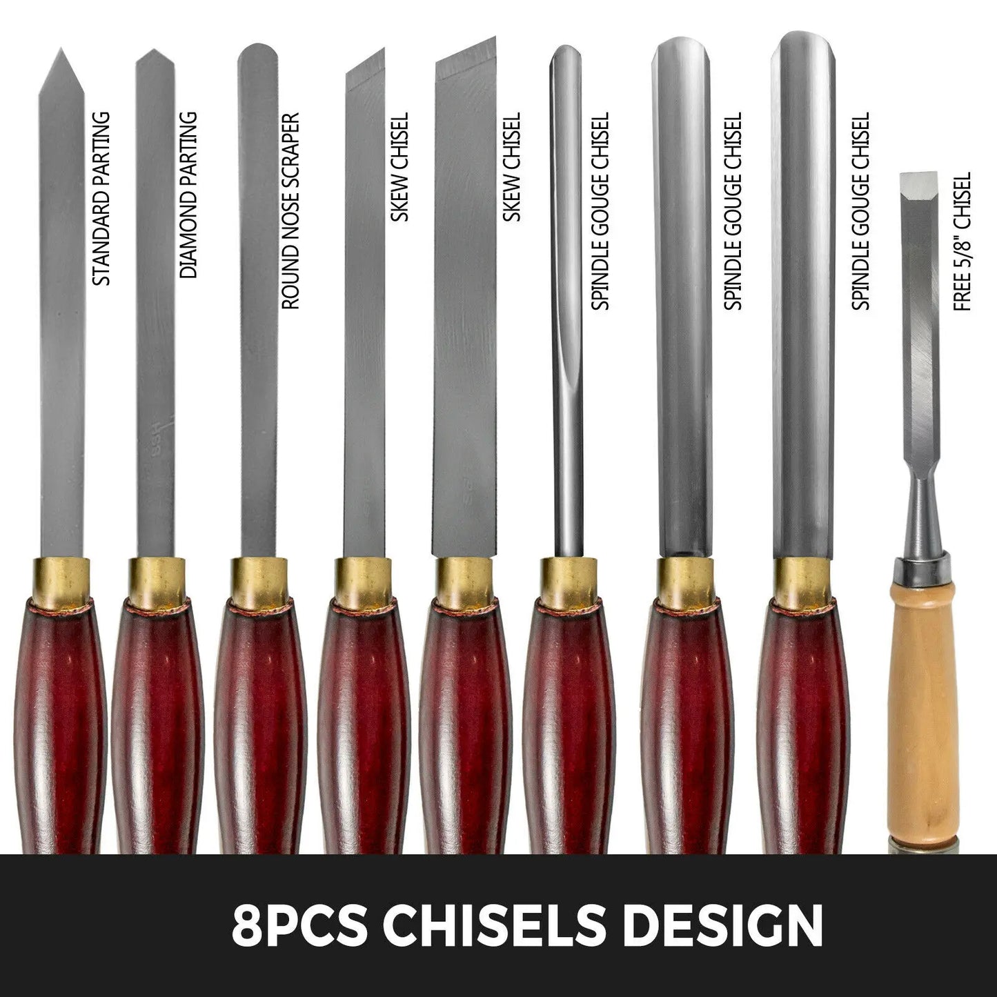 Succebuy Lathe Chisel Set For Wood Turning With Tool Box