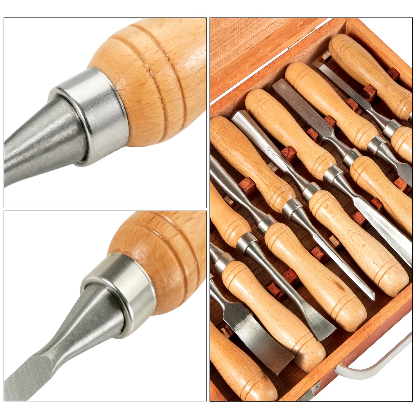 SucceBuy Wood Carving Chisel Set for Lathe and Woodworking Tools