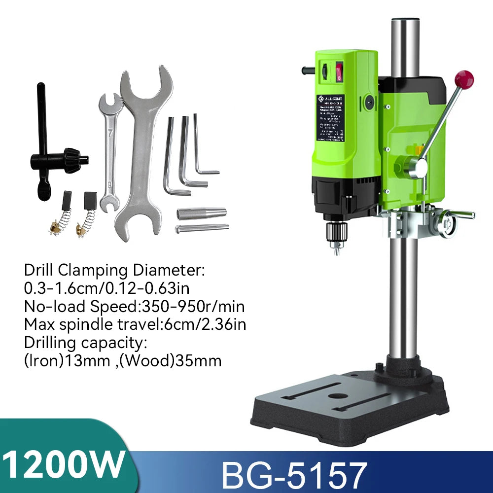Allsome Mini Bench Drill Press Variable Speed Drill Chuck