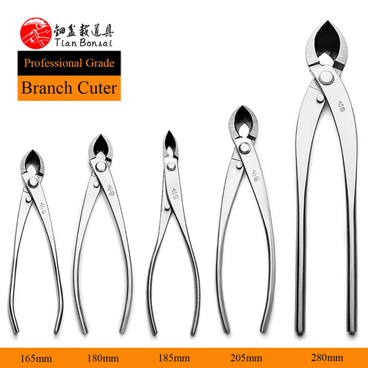 TianBonsai Professional Grade Bonsai Branch Cutter With Straight Edge