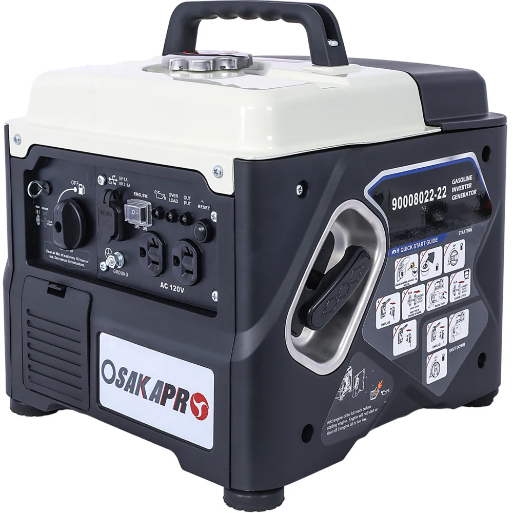Portable Inverter Generator 1200W Ultra Quiet EPA Compliant Eco Mode