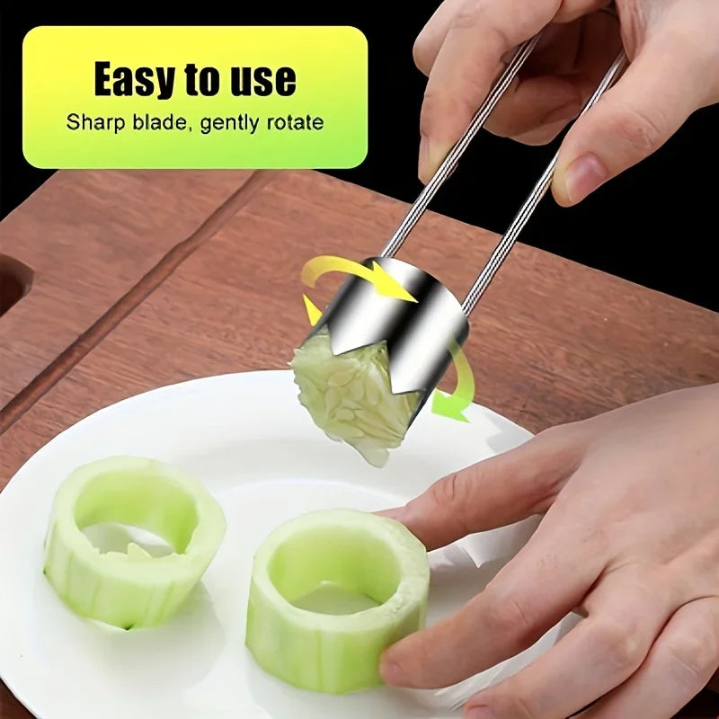 Stainless Steel Portable Fruit and Vegetable Core Remover