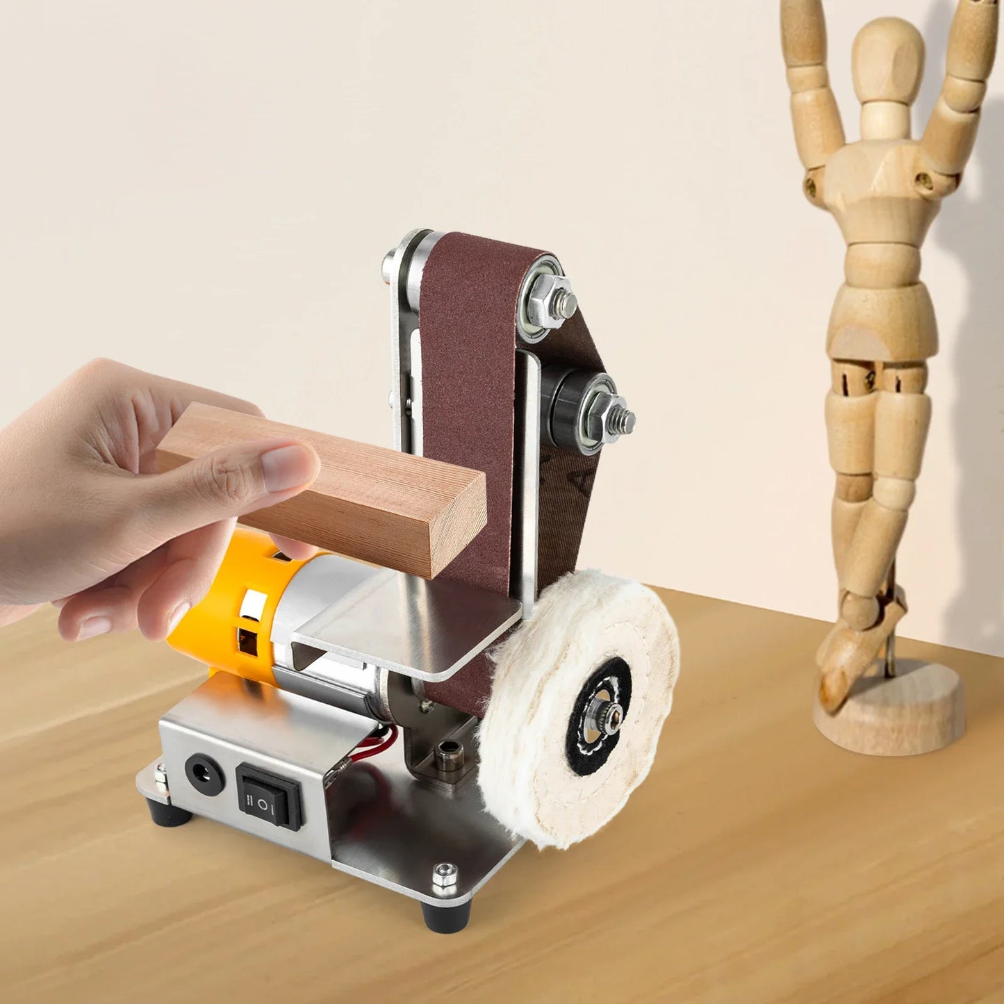 Mini Belt Sander 775 Motor With 20 Belts 7-Speed Adjustable