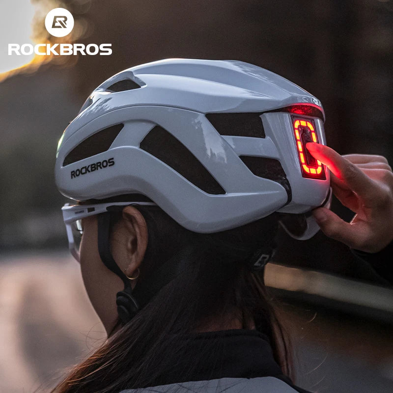 ROCKBROS Cycling Helmet With TypeC USB Front LED Light