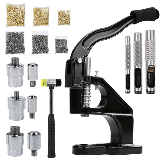 Manual Grommet Eyelet Press Tool For Leathercraft Dies And Grommets