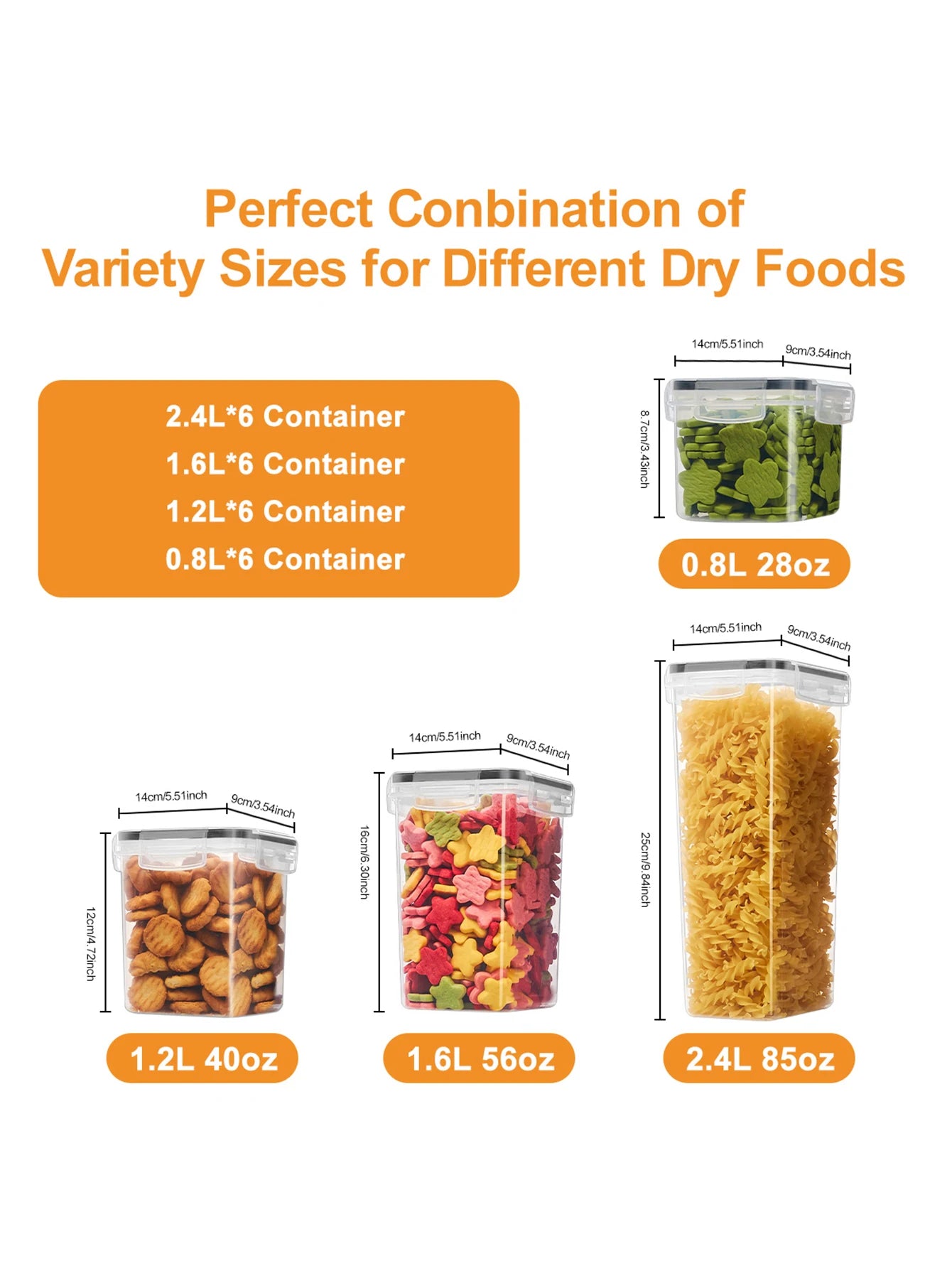 Sealed Food Storage Containers Set With Lids 48 Pieces