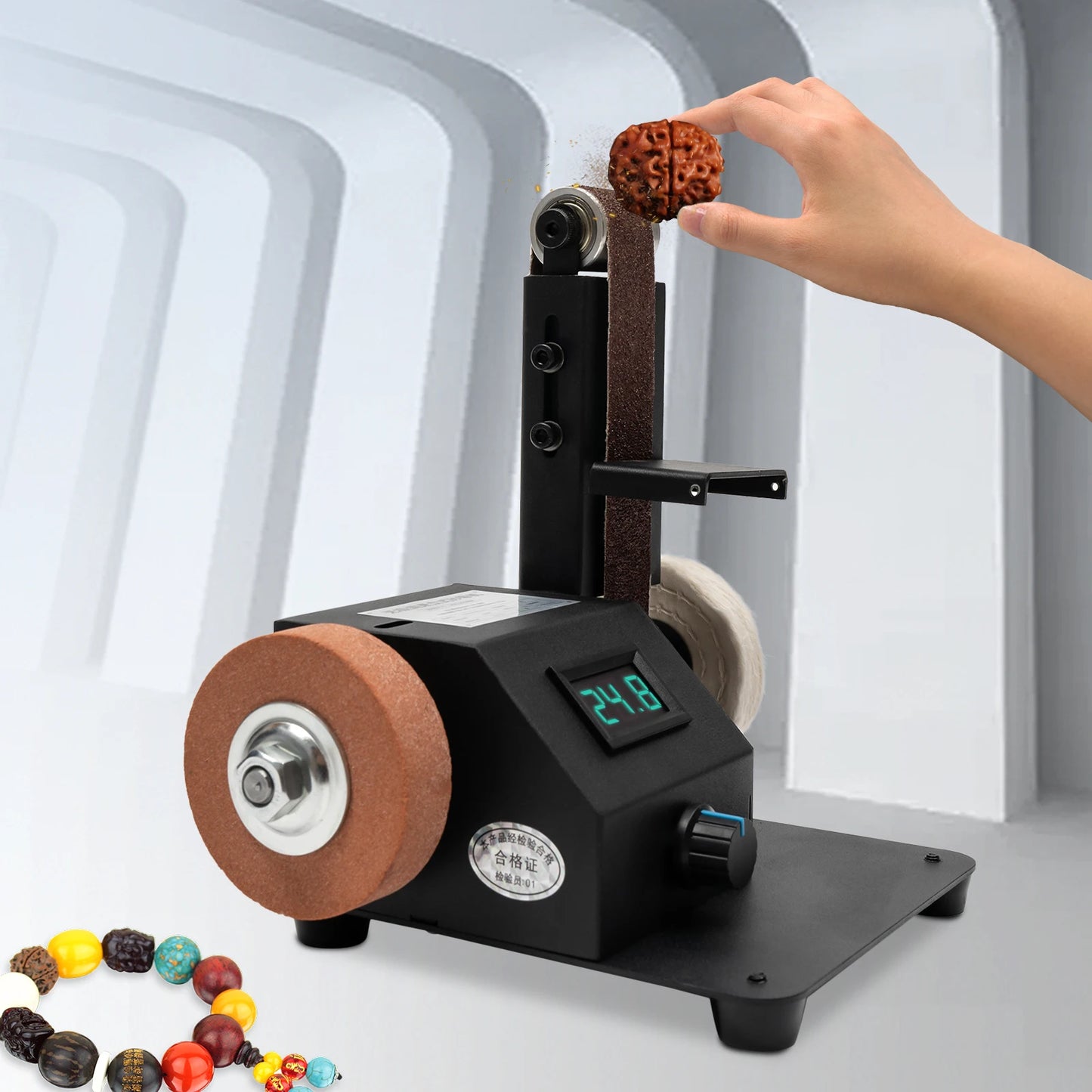 CNCEST 350W Mini Belt Sander for Knife Making and Sharpening