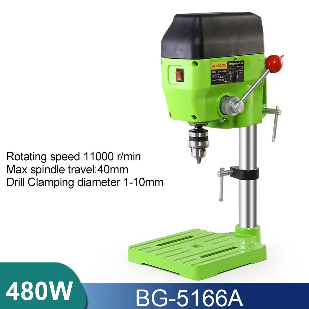 Allsome Mini Bench Drill Press Variable Speed Drill Chuck