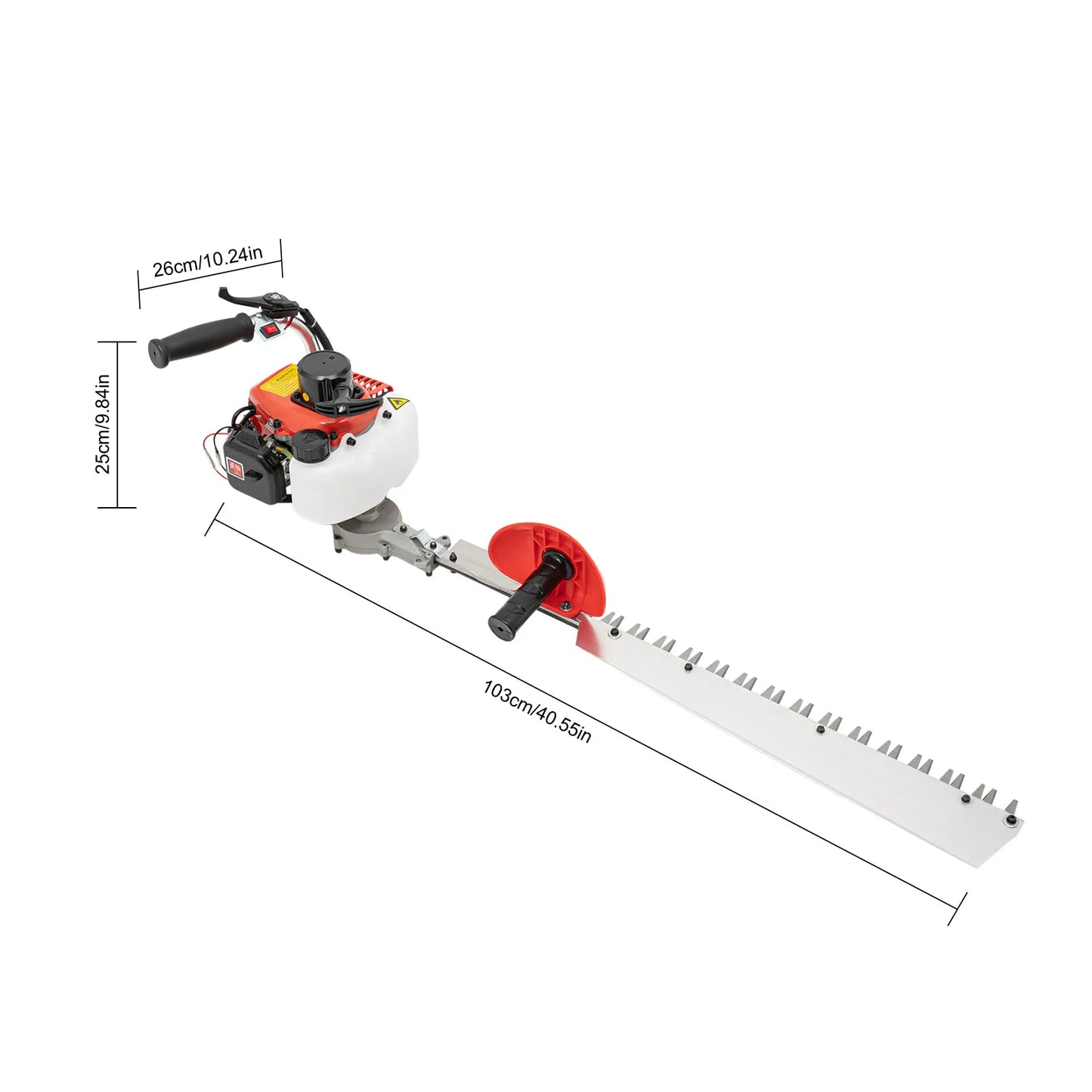 Gas Hedge Trimmer Two Stroke 7500 RPM Single Edge Trimmer