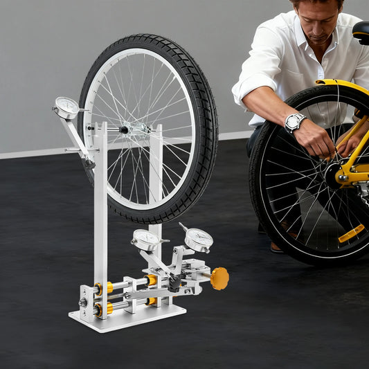 Professional CNC Aluminum Wheel Truing Stand With 3 Gauges