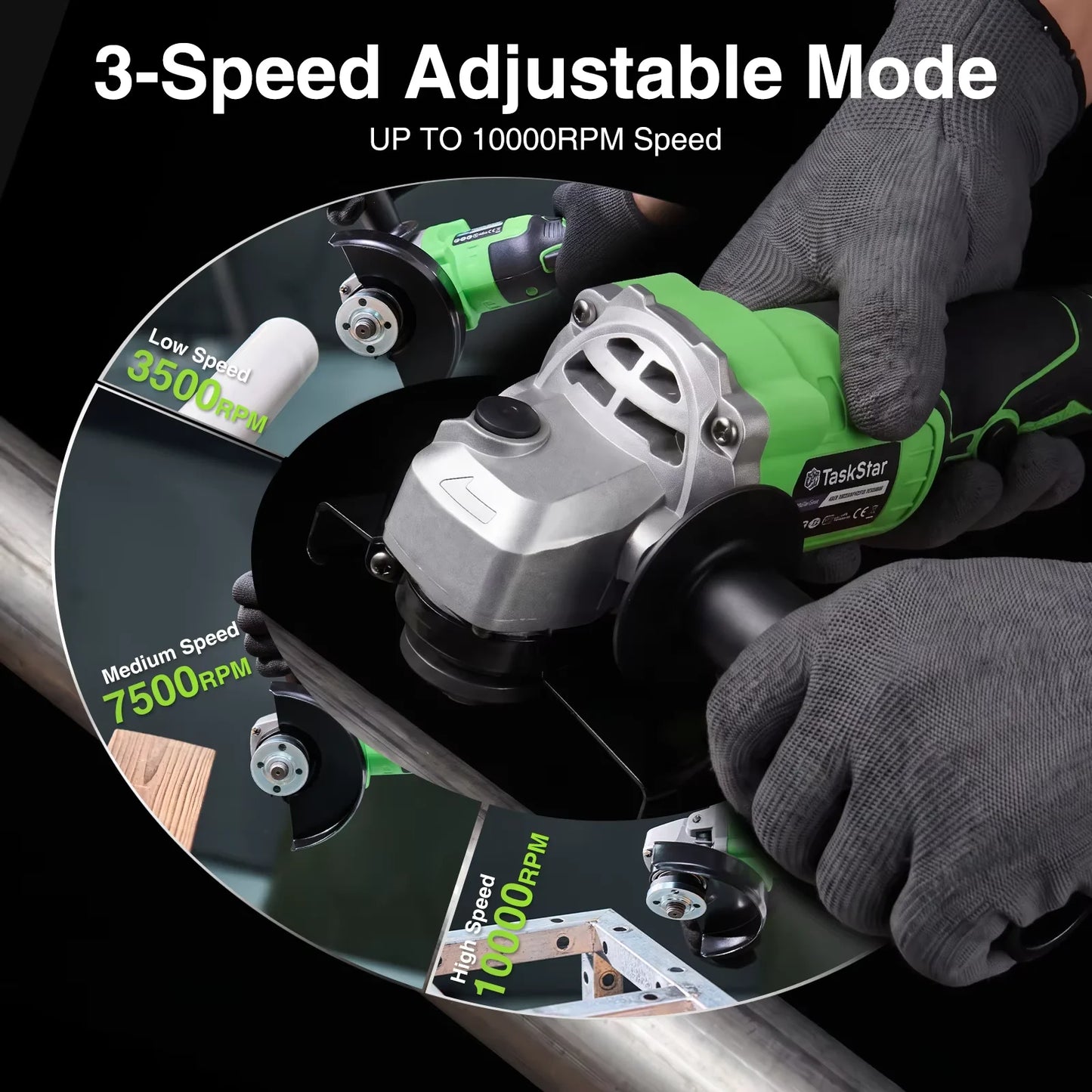 Taskstar Cordless Jig Saw And Brushless Angle Grinder Tool Set