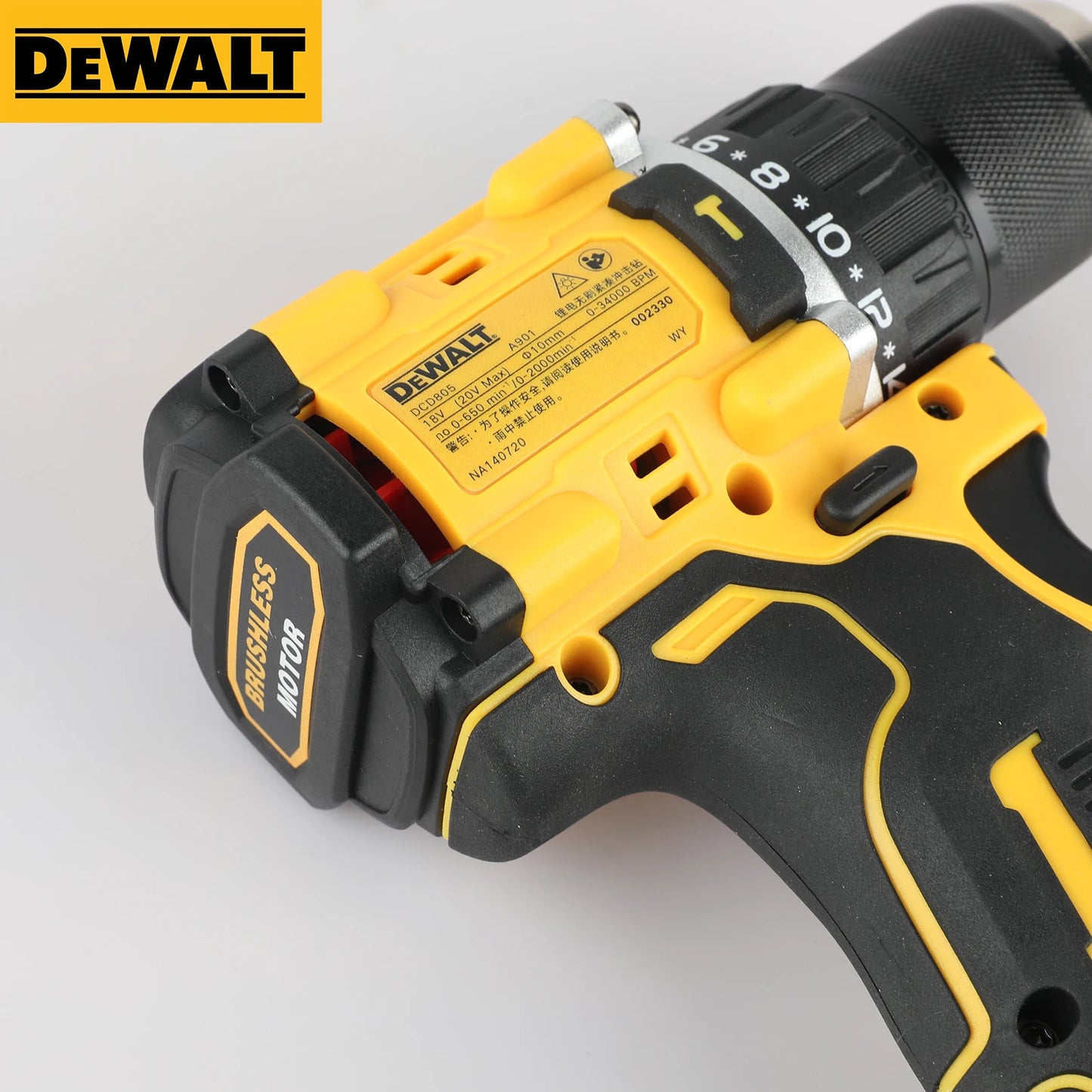 DeWalt DCD805 20V Brushless Impact Drill Cordless Screwdriver