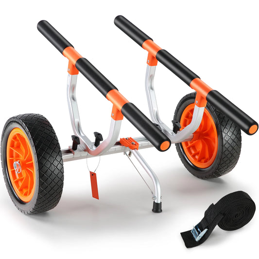 SucceBuy Kayak Cart 450lbs Detachable Canoe Trolley For Paddleboards