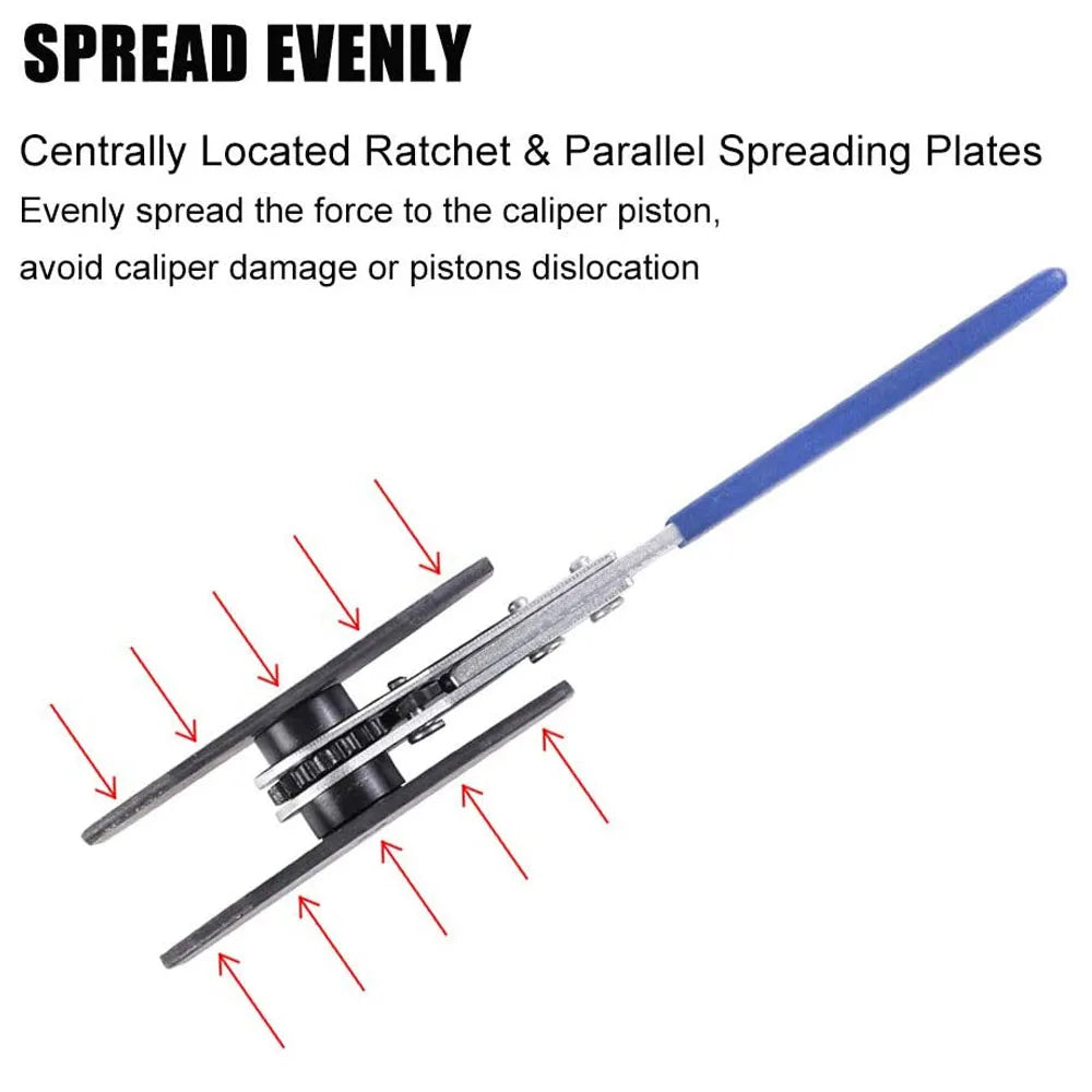 Brake Piston Caliper Press Tool 360 Degree Ratchet Pad Spreader