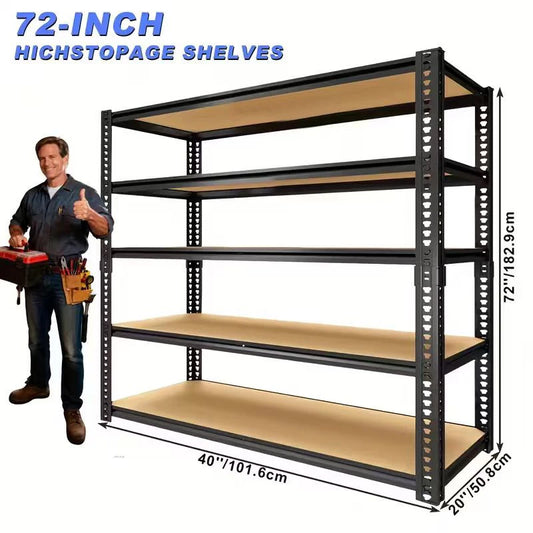 Sturdy Metal Storage Racks For Garage Shelving System