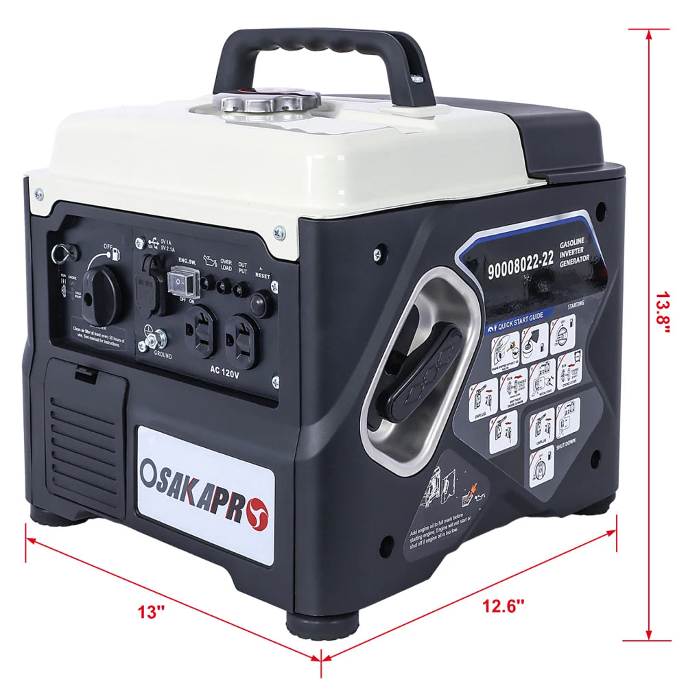 Portable Inverter Generator 1200W Ultra Quiet EPA Compliant Eco Mode