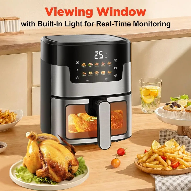 Large Capacity Air Fryer Visual Intelligent Fully Automatic Anti Scald