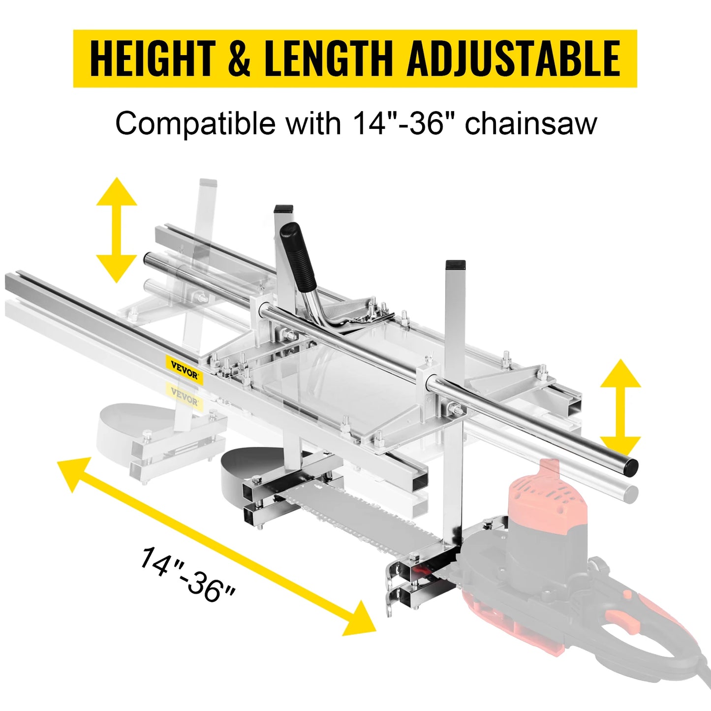 Chainsaw Mill For Planking And Milling Portable Aluminum Steel Bar