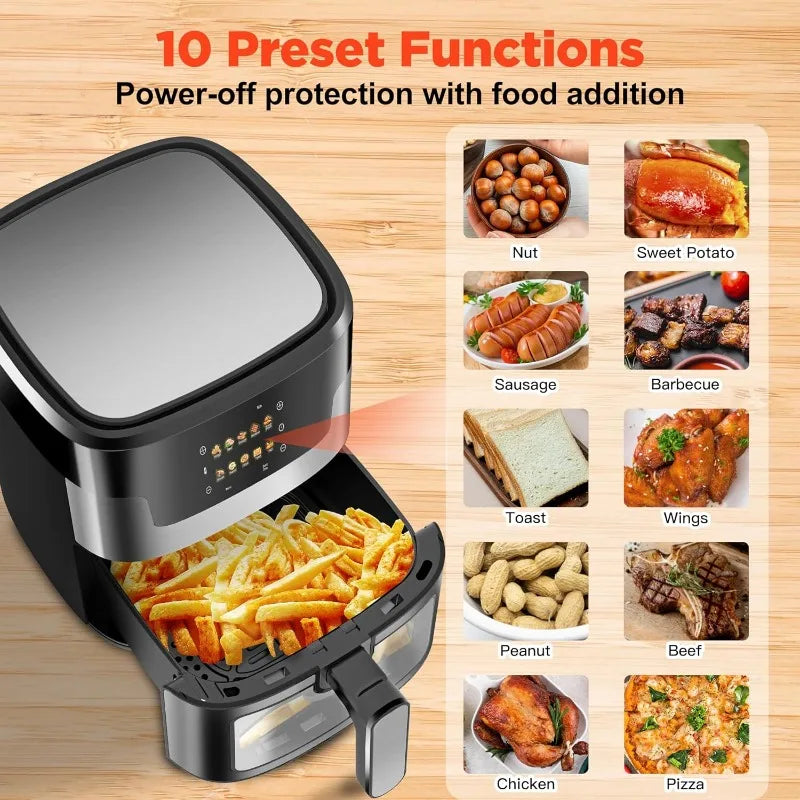 Large Capacity Air Fryer Visual Intelligent Fully Automatic Anti Scald