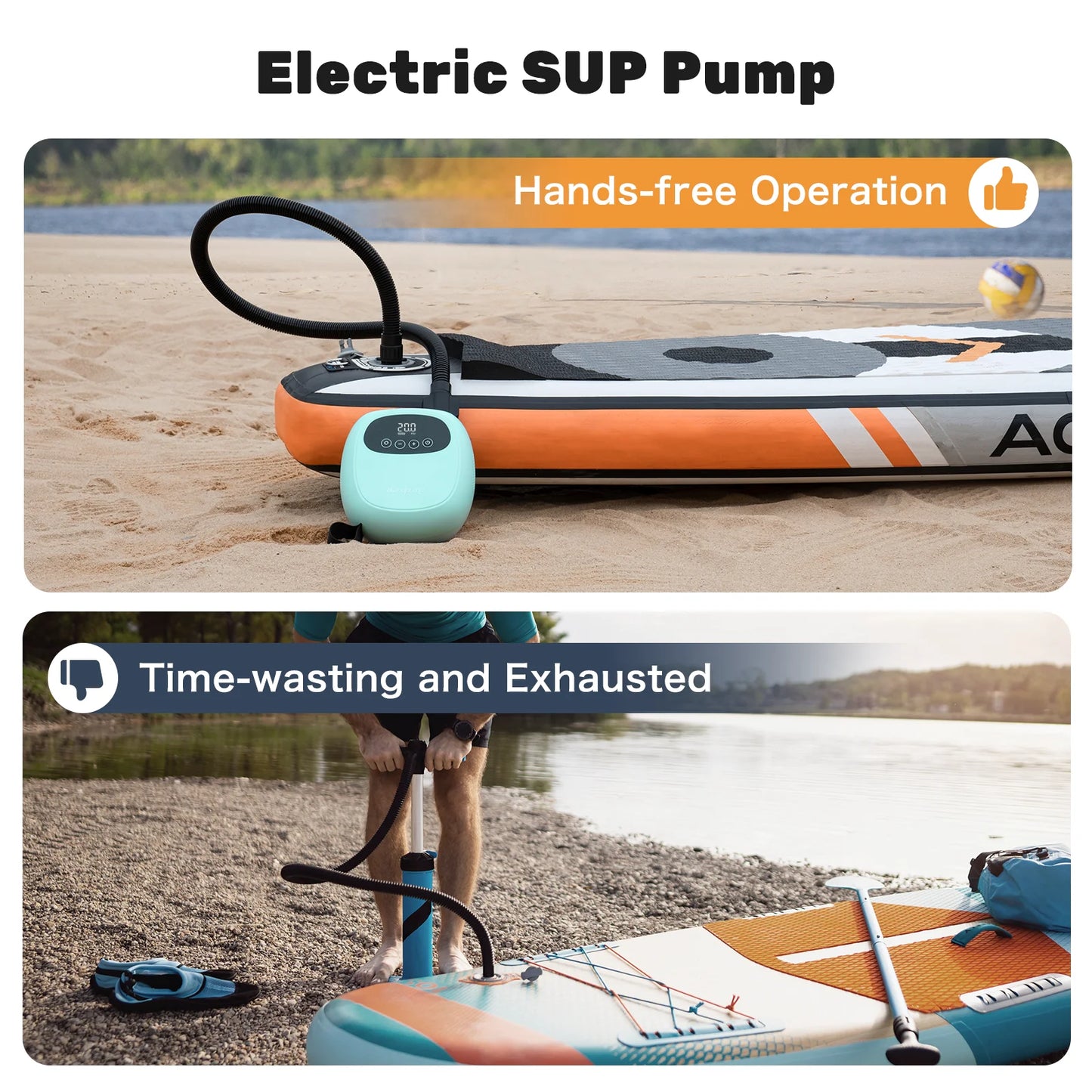 DP3 Electric 20 PSI SUP Pump With 38.48Wh Battery Portable