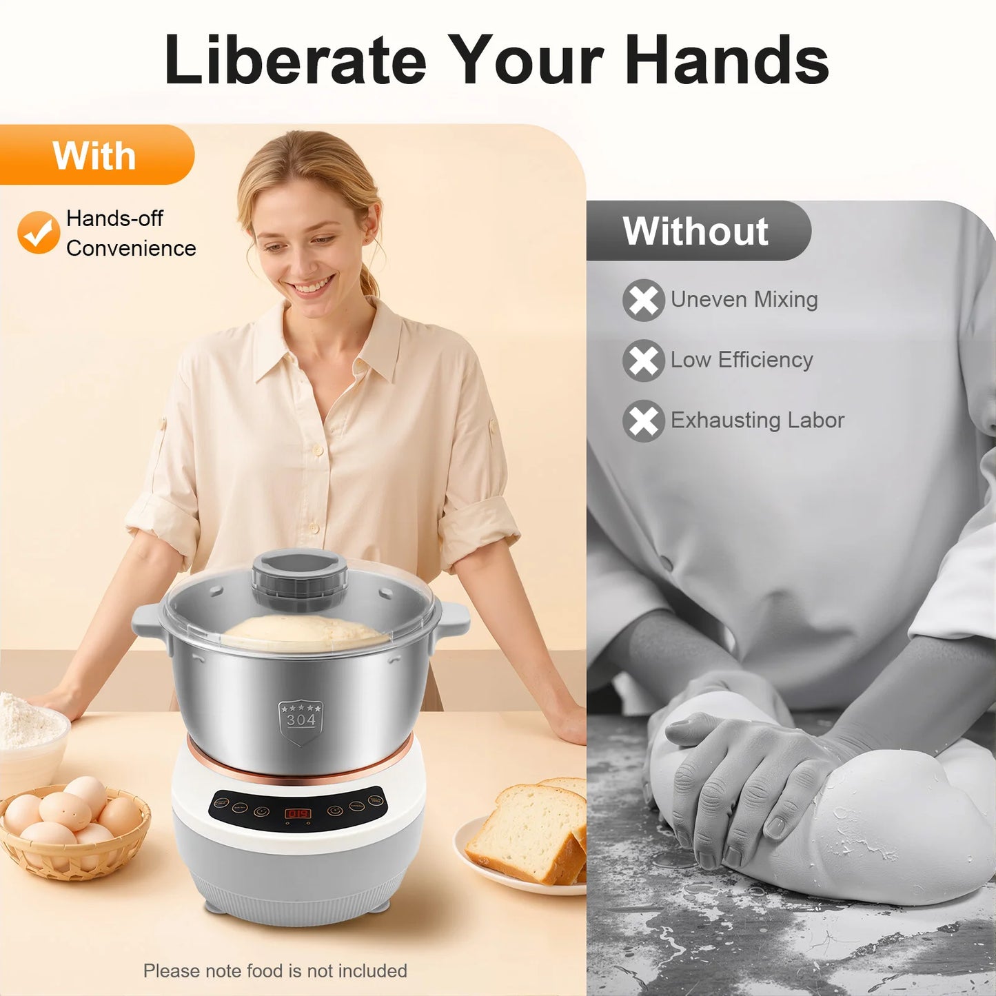 Electric Dough Mixer With Ferment Function For Pizza And Bread