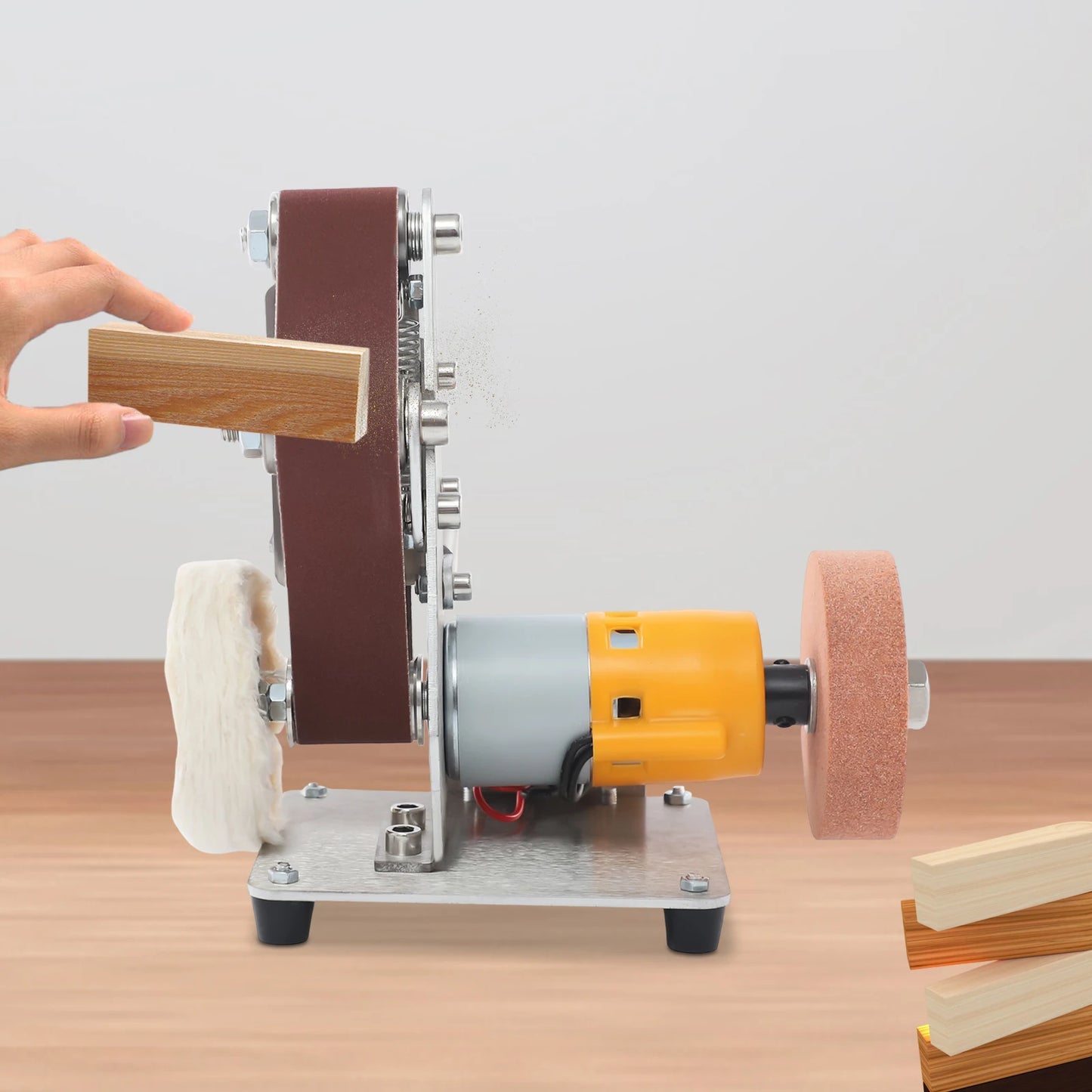 Mini Belt Sander 775 Motor With 20 Belts 7-Speed Adjustable