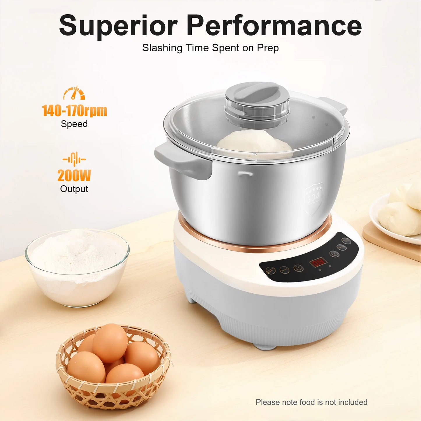 Electric Dough Mixer With Ferment Function For Pizza And Bread