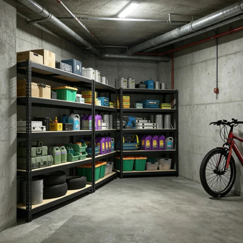 Heavy Duty Metal Shelving Unit 2000 Lbs Capacity Garage Storage