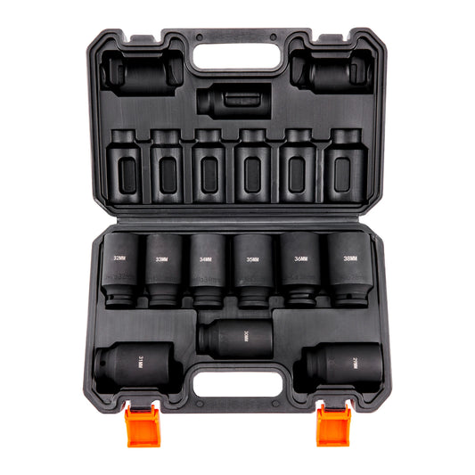 SucceBuy 9 Piece Metric Impact Socket Set CrMo Alloy Steel