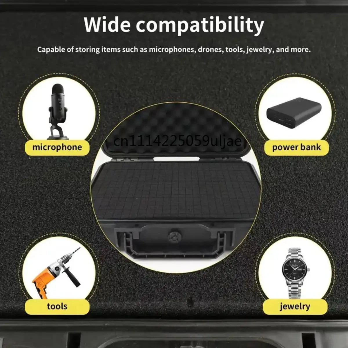Waterproof Hard Box Industrial Storage Organizer Durable Plastic