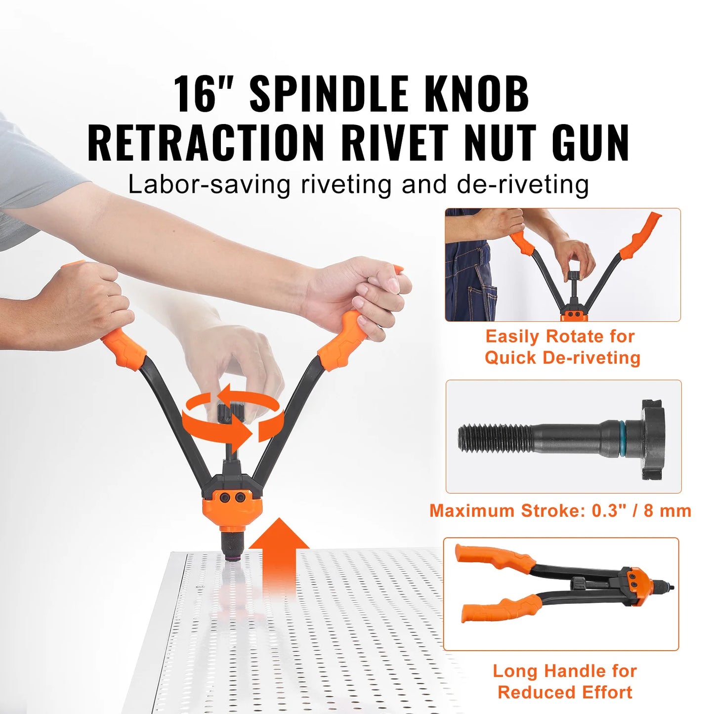 SucceBuy Rivet Nut Tool Kit With 13 Mandrels And Case
