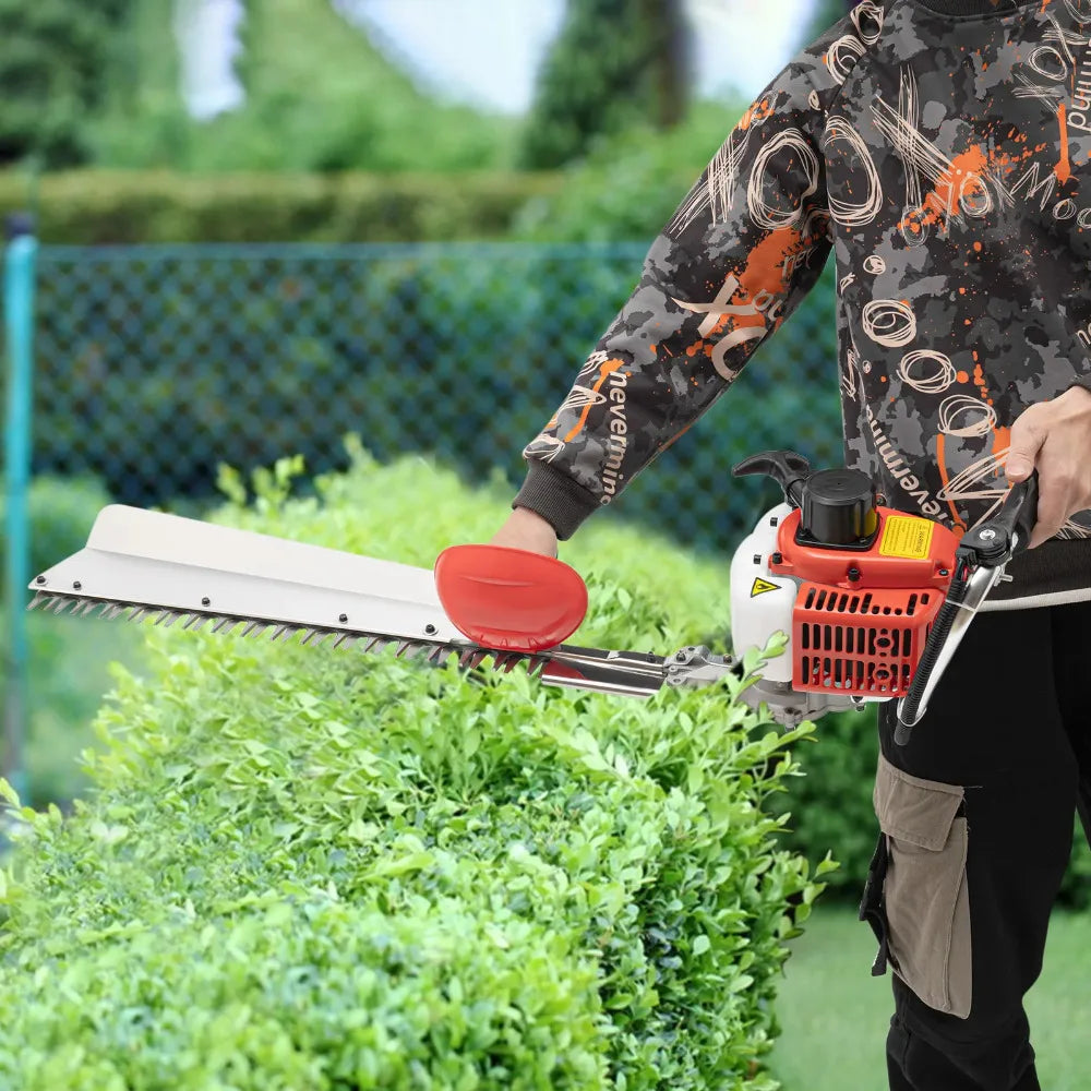 Gas Hedge Trimmer Two Stroke 7500 RPM Single Edge Trimmer