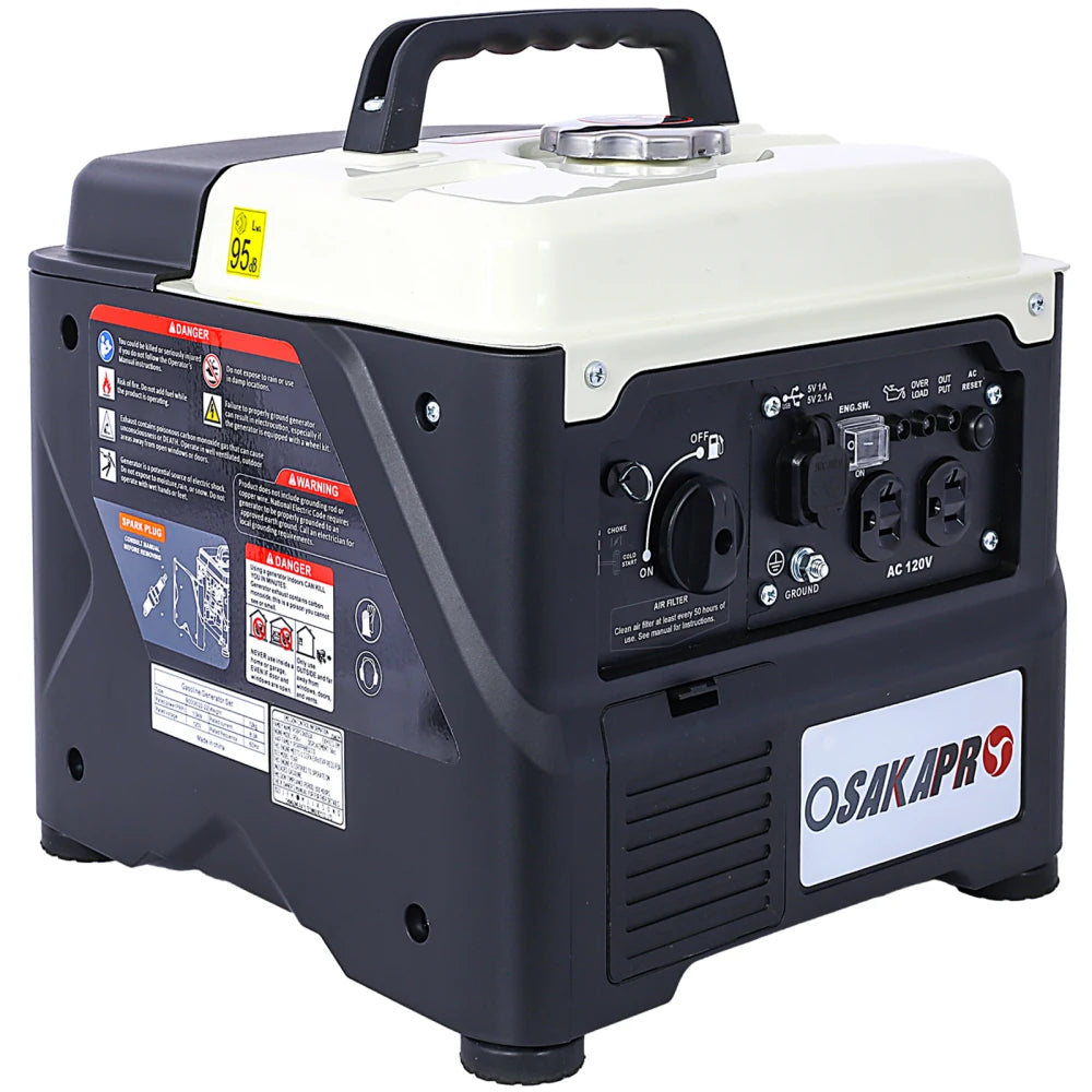 Portable Inverter Generator 1200W Ultra Quiet EPA Compliant Eco Mode