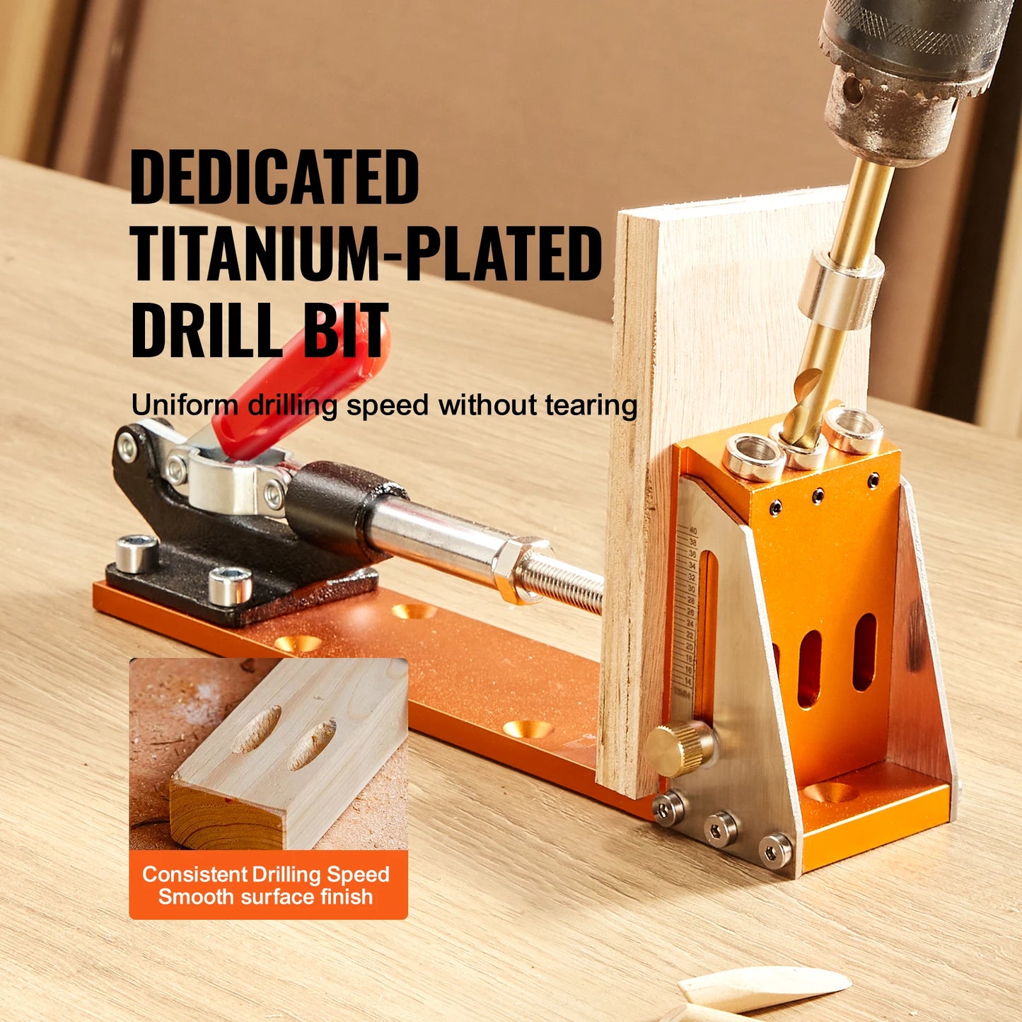 SucceBuy Pocket Hole Jig Kit XRS030 Adjustable Drill Guide