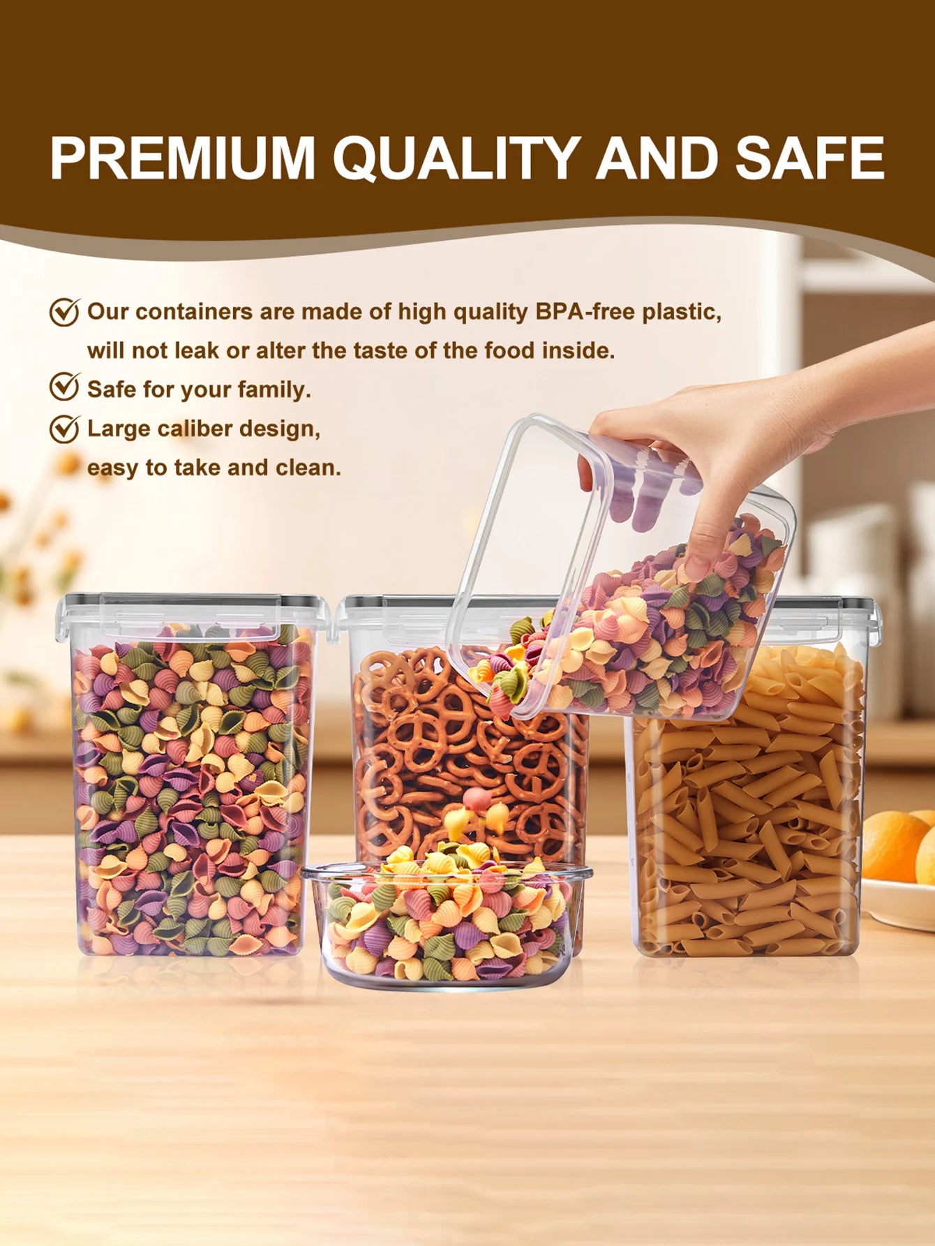 Sealed Food Storage Containers Set With Lids 48 Pieces