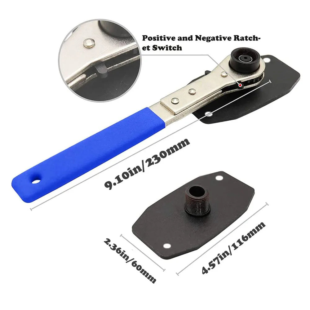 Brake Piston Caliper Press Tool 360 Degree Ratchet Pad Spreader