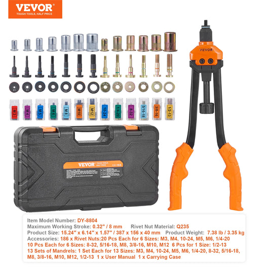 SucceBuy Rivet Nut Tool Kit With 13 Mandrels And Case