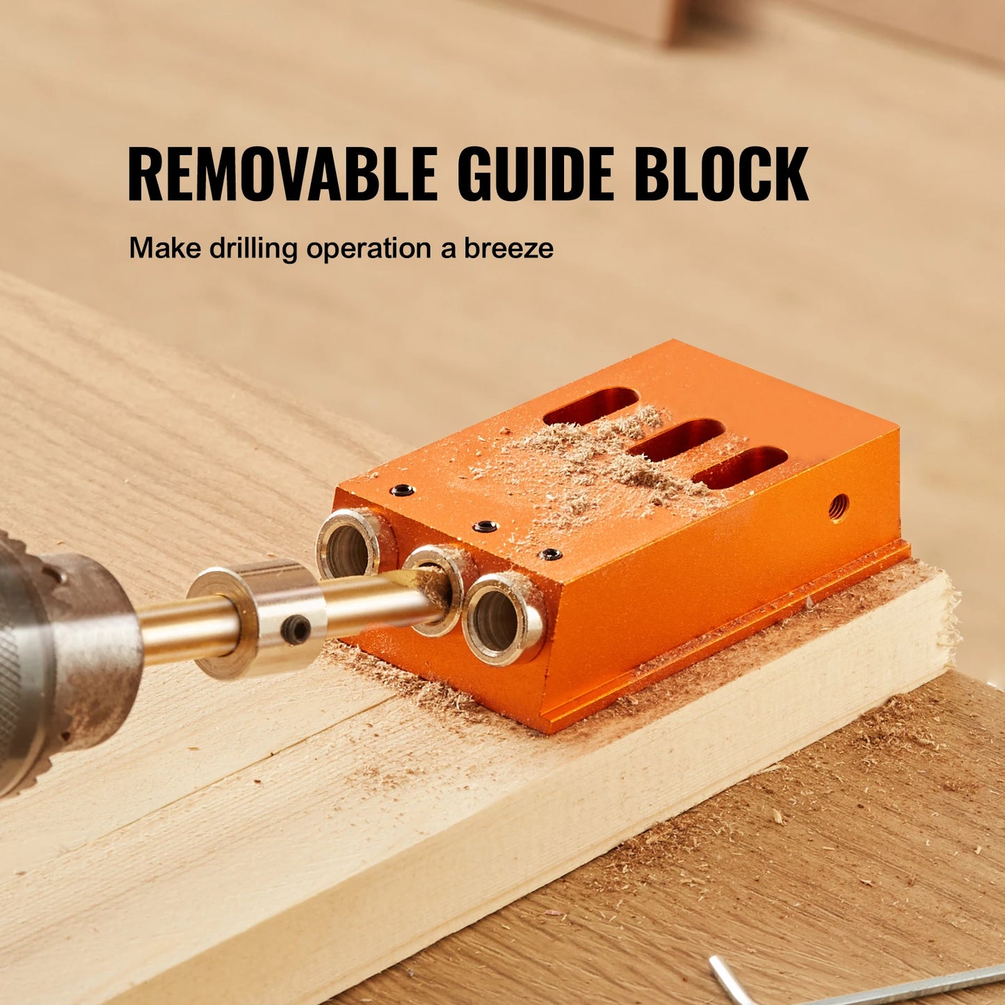 SucceBuy Pocket Hole Jig Kit XRS030 Adjustable Drill Guide