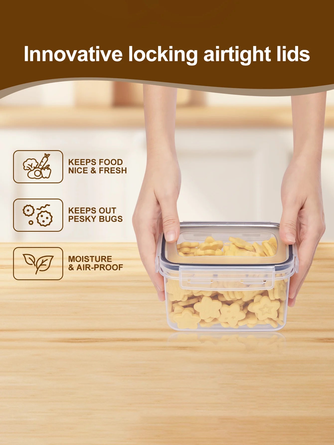Sealed Food Storage Containers Set With Lids 48 Pieces