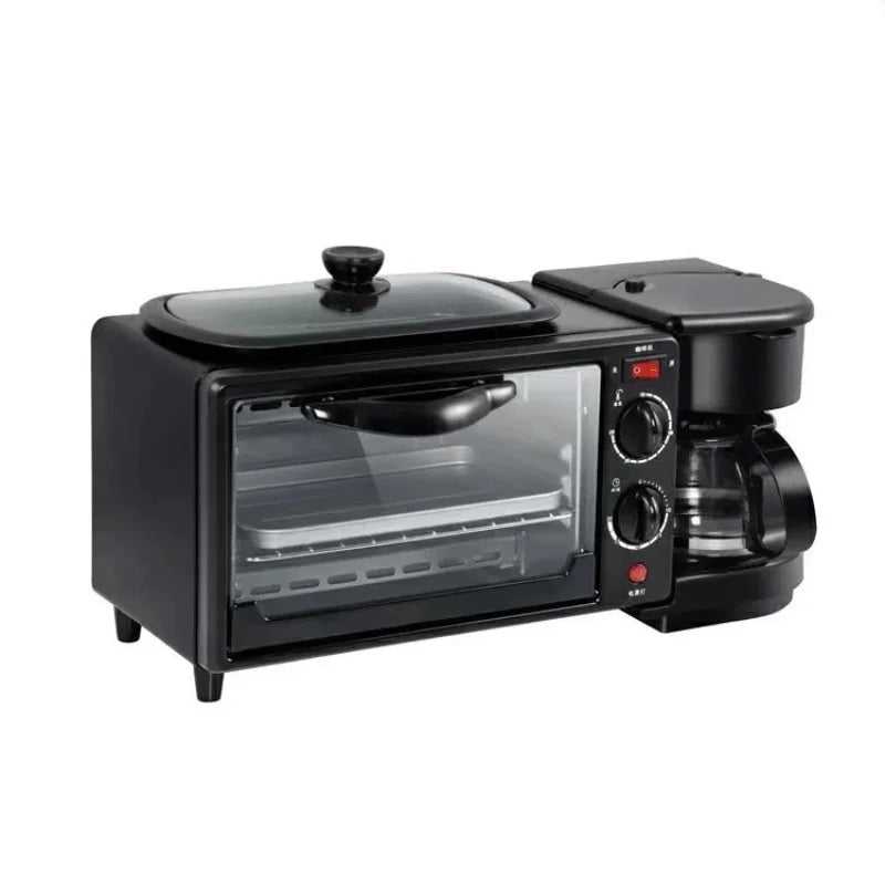 3-In-1 Breakfast Maker With Bread Oven And Coffee Maker