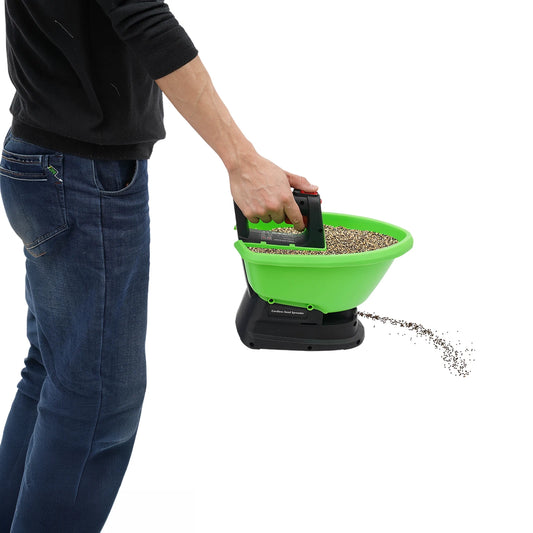 Electric Seed Spreader Handheld Battery Powered Fertilizer Spreader