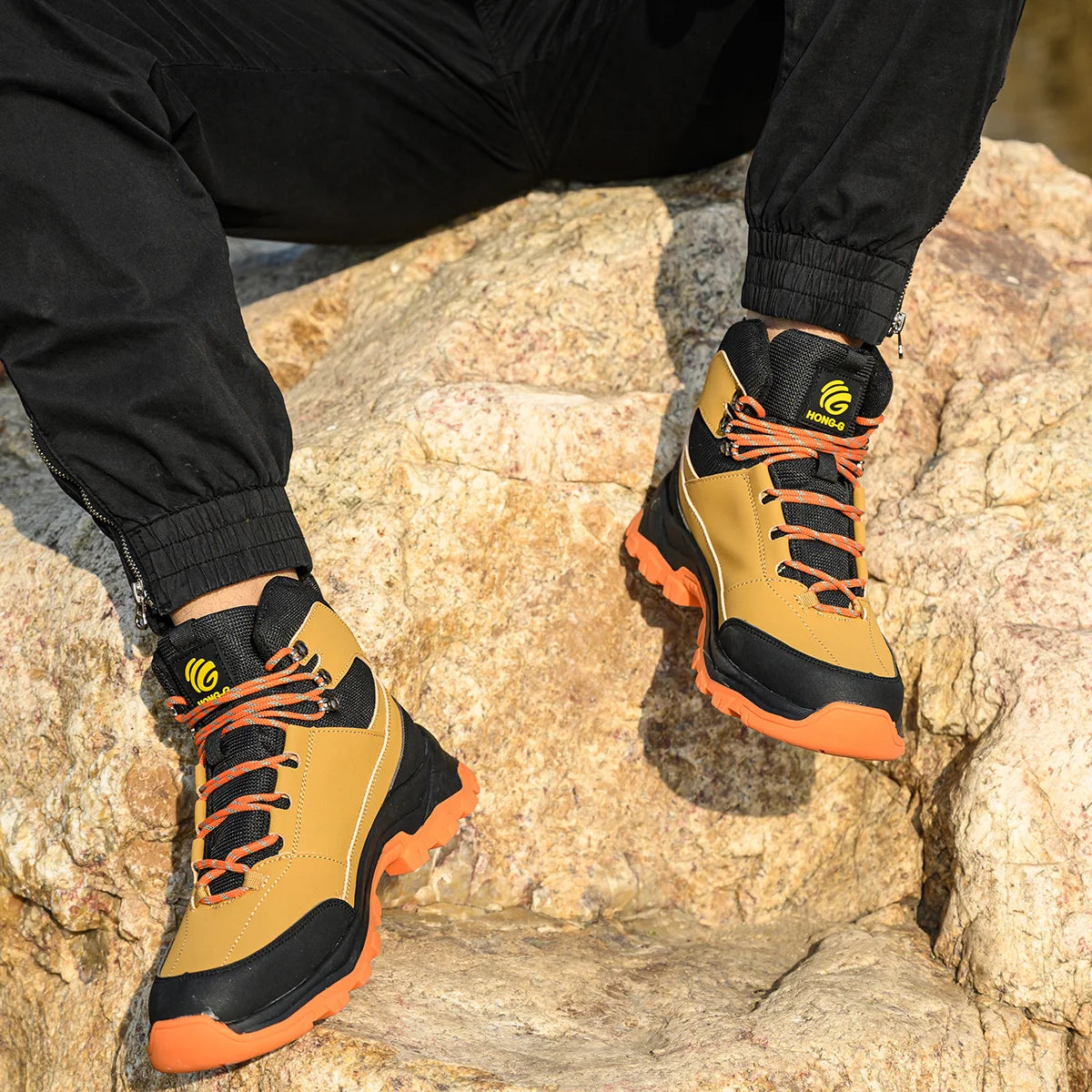 VEIGAR Men's Protective Work Safety Shoes With Steel Toe Cap